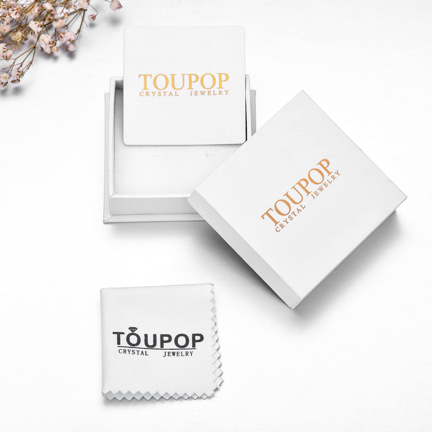 TOUPOP Tree of Life Earrings for Women Sterling Silver Family Tree Drop Dangle Earrings White Circle Crystal Jewelry Birthday Mothers Day Gifts for Women Mom Her