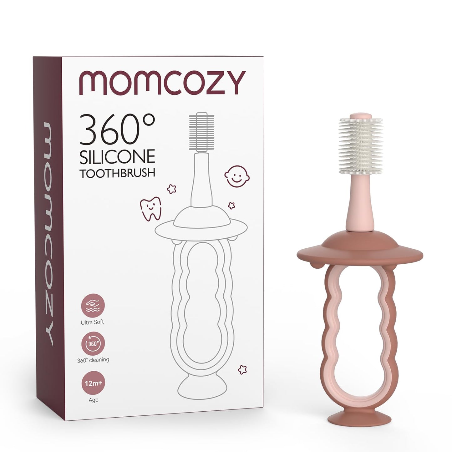 Momcozy Baby Tongue Cleaner Gauze, Baby Toothbrush Disposable Oral Cleaner, Toddler Tooth Brush for Tooth Mouth Gum Clean, Infant Toothbrush Oral Cleaning Stick, Baby Oral Cleaner Newborn, 40 Count