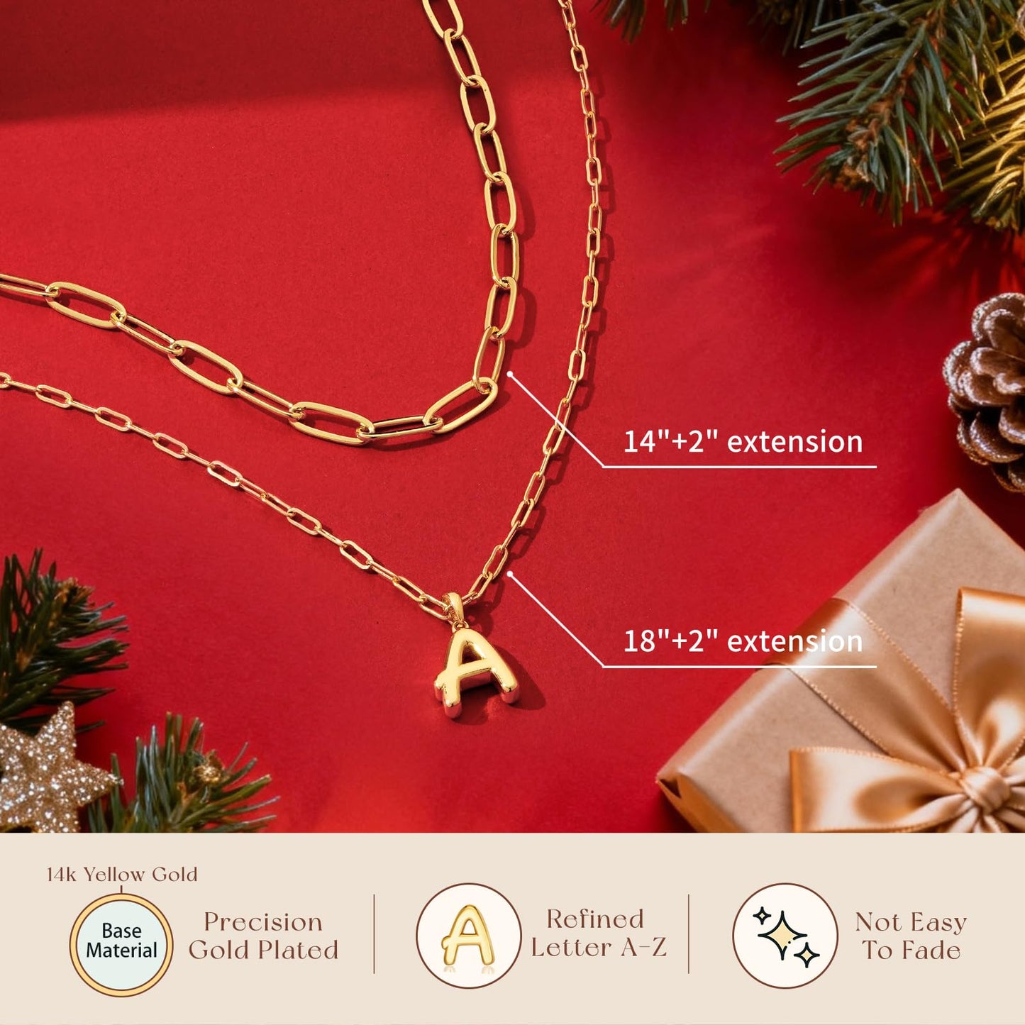 adoyi Gold Heart Initial Necklaces for Women Hers Dainty 14K Gold Plated Heart Layered Letter B Pendant Necklace Stack Jewelry Birthday Valentines Gifts for Women Mom and Wife