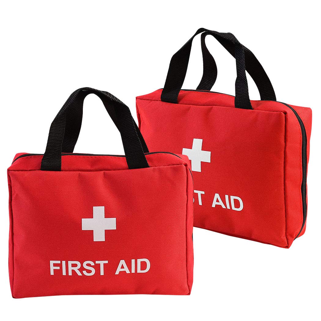 AOUTACC Nylon First Aid Kit Empty, Travel Empty First Aid Kit Pouch Bag for Emergency at Home, Office, Car, Outdoors, Boat, Camping, Hiking(Bag Only)