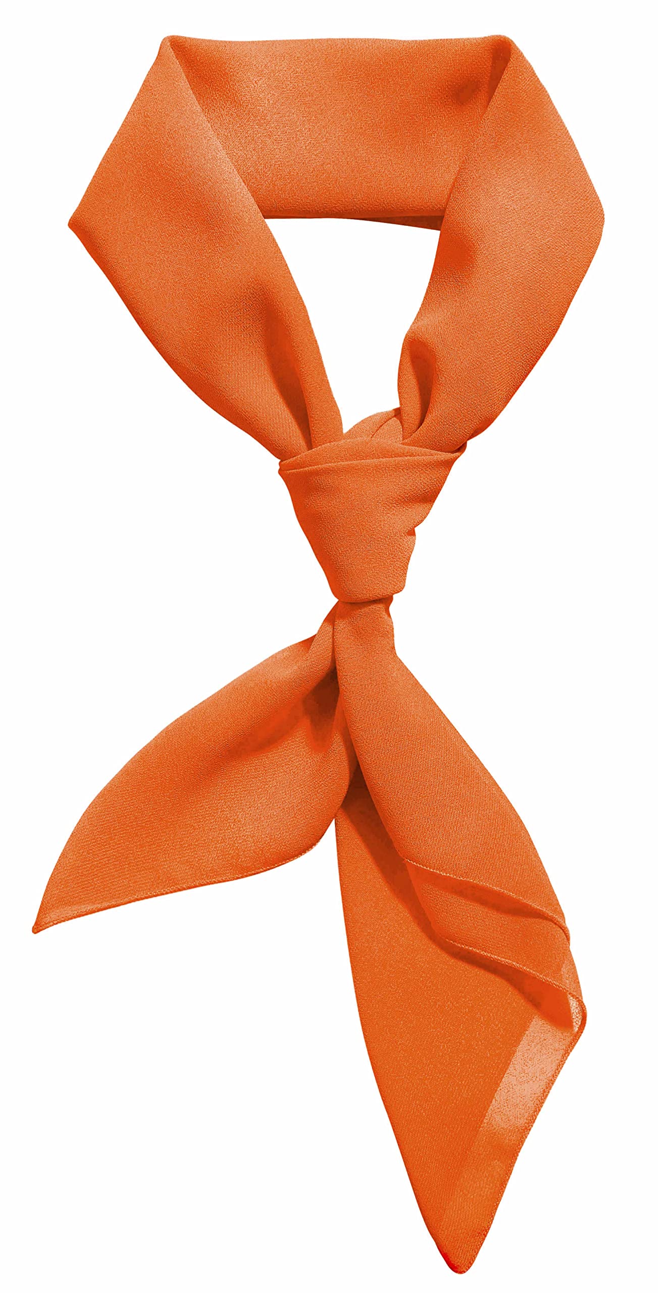 Comsite Chiffon Scarf Ribbon Neck Scarf Square Handkerchief 23"x23" 26"x26" 30"x30"