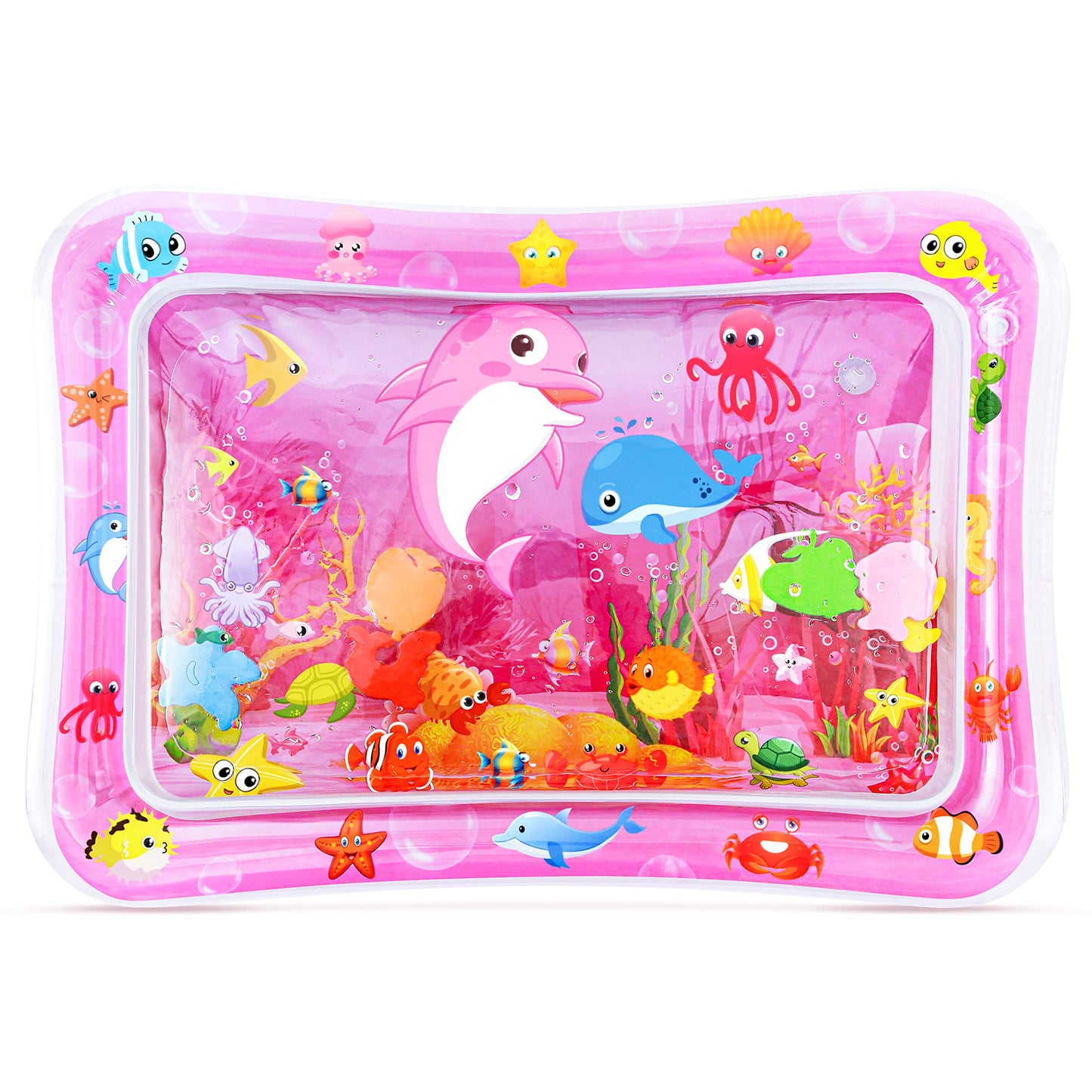 Tummy Time Water Mat丨Inflatable Tummy Time Water Play Mat for Babies, Infants and Toddlers 3 to 12 Months Promote Development Toys Baby Gifts