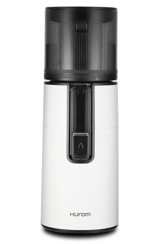 Hurom H400 Cold Press Juicer Machine, Award Winning Masticating Slow Juicer, Easy to Clean, Strainer & Hands Free with Self Feeding, Wide Mouth Hopper, Easy Assembly (White)