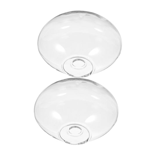Healifty 2pcs Glass Wall Decor Wall Hanging Plant Vase Hydroponic Plant Terrarium Easy Care Container for Home