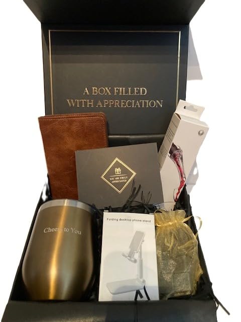 Boxzie Appreciation Gift Box, Gratitude Thank You gifts for Clients, Boss, Employees, Coworkers - Thoughtful Gratitude Boxes for Family and Friends