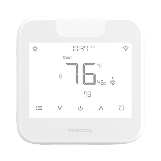 MrCool Smart Programmable Thermostat MST04 4 Heat / 2 Cool Touchscreen, Alexa & Google Assistant Compatible, Modern Design