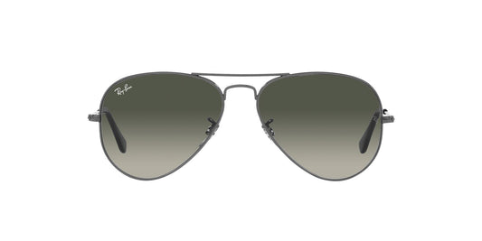 Ray-Ban RB3025 Classic Aviator Sunglasses, Gunmetal/Grey Gradient, 62 mm