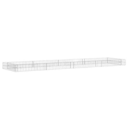Logeirevo Gabion Raised Bed, Galvanized Steel Gabion Cages Basket, Garden Outdoor Flower Box Planter, Plant Above Ground Garden Boxes, 157.5"x39.4"x7.9",-1241