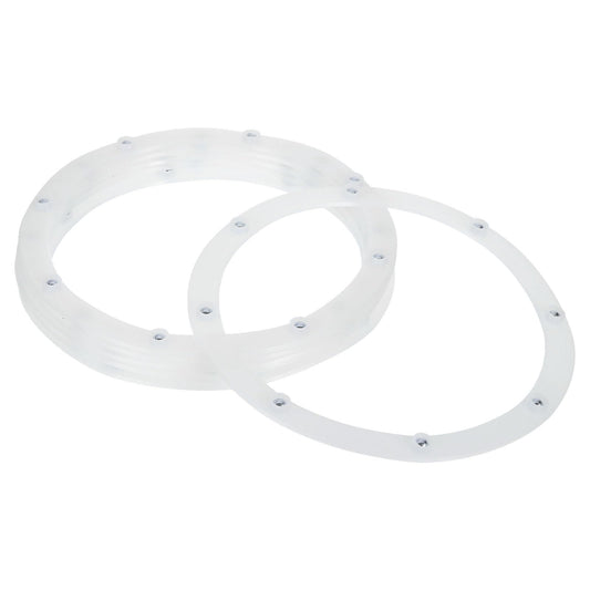 uxcell 6Pcs 8 Inch Rotating Swivel Stand with Steel Ball Bearings, Lazy Susan Base Turntable Bearing Plate Round Table Swivel Base for Home Kitchen, White, 8 Balls