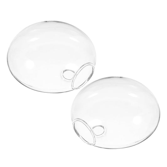 Happyyami 2pcs Wall Hanging Planter Terrariums Hydroponic Glass Vases Indoor Wall Plant Holders Decorative Hanging Pots for Home Décor
