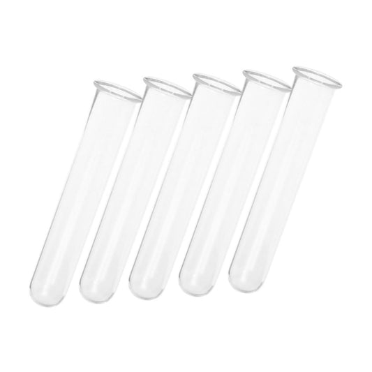 CATIEBYE 5pcs Transparent Glass Hydroponic Vases Plant Propagation Tubes for Desk and Home Decor Space Saving Floral Terrarium Test Tubes for Growing Live Plants Easy to Care Vintage Style