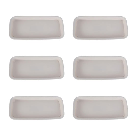 6PCS Rectangular Plastic Plant Saucers Tray Drip Tray Pot Saucer for Flower Pot Drip for Window Sill Window Shelf 9.73"x4.33"x0.86"
