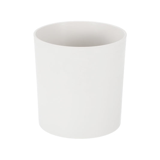 M METERXITY 1-Pack Plastic Plant Pot, 8 Inch Plastic Planter Round Flower Planter Containers Flower Pot for Indoor/Outdoor/Garden, Plant Holder [White]