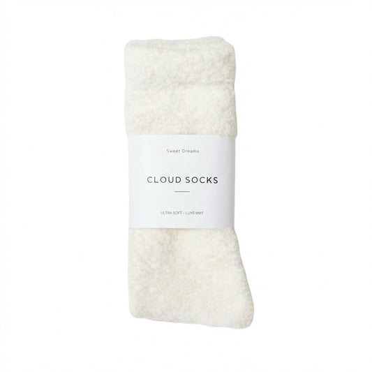 Unboxme Cloud Fuzzy Socks, Unisex Warm Cozy Sleep & Bed Slipper Socks, One Size Fits Most (US 6-12), Easter Gift-Ready, 100% Polyester, White