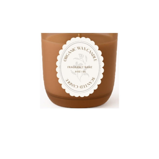 CW Studio Bourbon Sugar & Spice 8oz Scented Candle – Elegant Color Glass Candle for Relaxing Home Atmosphere & Gift Giving, Decorative Candle for Home & Gift