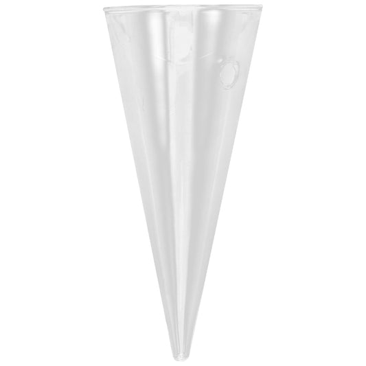 GOOHOCHY Hanging Wall Vase Glass Planter Hydroponic Flower Bottle Cone Shape Clear Glass Plant Holder for Home Office Balcony Indoor Decoration