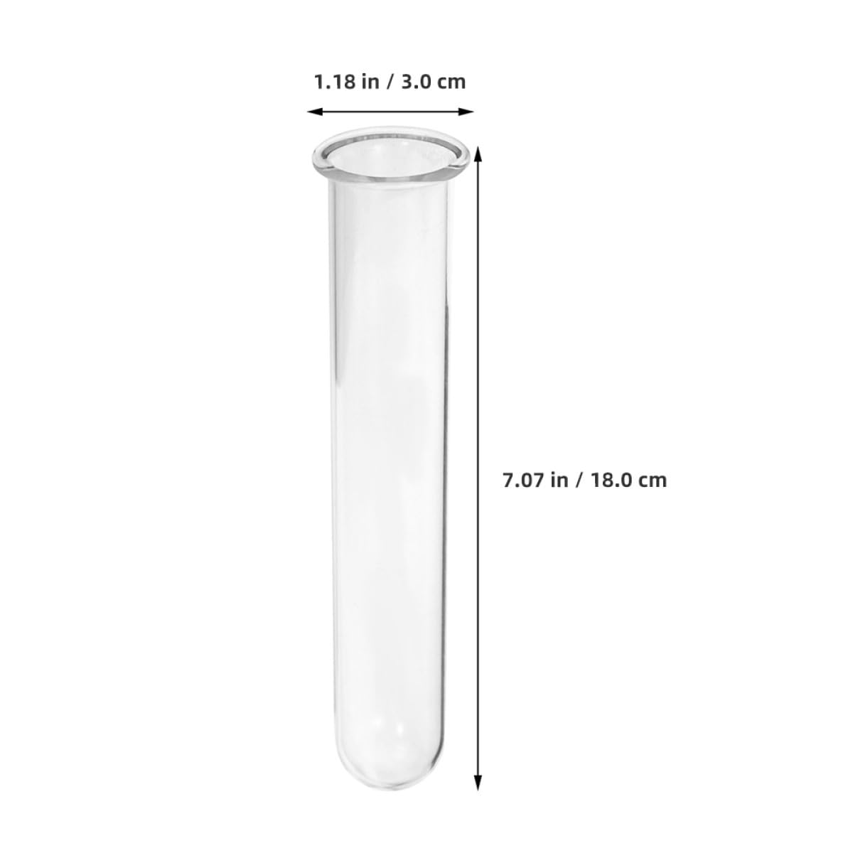 Healvian 4pcs Glass Propagation Test Tube Vases Hydroponic Glass Plant Holder Tubes for Indoor Flower Display and Terrarium Gardening