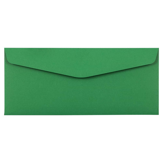 JAM PAPER #10 Business Colored Envelopes - 4 1/8 x 9 1/2 - Green Recycled - 50/Pack