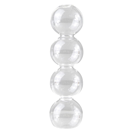LKXHarleya Aesthetic Ball Aesthetic Decorative Vase, Glass Bubble Vases Ball Bud Vase for Centerpieces, Flower Arrangement, 2.36 x 8.66 Inch, Clear