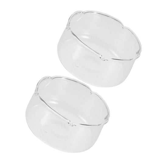 VALICLUD 2pcs Glass Vase for Hydroponic Plants Elegant Decorative Terrarium for Plant Holder for Lotus and Water Lilies Small Fish Tank for Tabletop Display