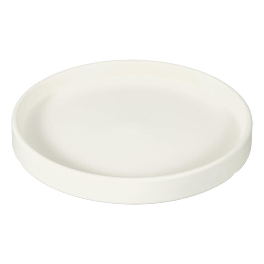 YELARXI 6.7 Inch Ceramic Plant Saucers, Round Flower Planter Water Trays Ceramic Plant Saucer Pot Tray -Fitting for (Outdoor/Indoors/Garden/Planting/Water/Flower/Coffee) Beige