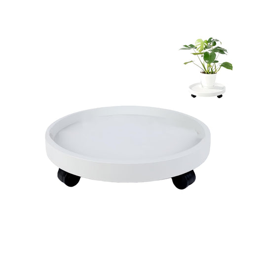 Fjxxxn Rolling Plant Caddy 12.6 Inches，Plant Stand with Wheels for Heavy Potted Plants, Deck and Garden Use, 140Lbs Load Capacity