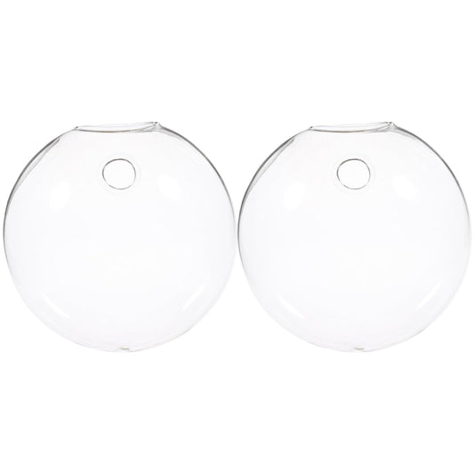 DECHOUS 2pcs Wall Hanging Glass Terrarium Vases Hydroponic Planter Indoor Decor for Succulent Plants