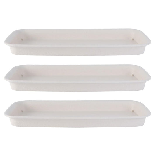 Generic Flower Pot Base Tray Rectangular Water Drip Tray for Indoor Outdoor Use Plant Saucer Protects Surfaces from Leaks and Soil Spills 4.75 Inch