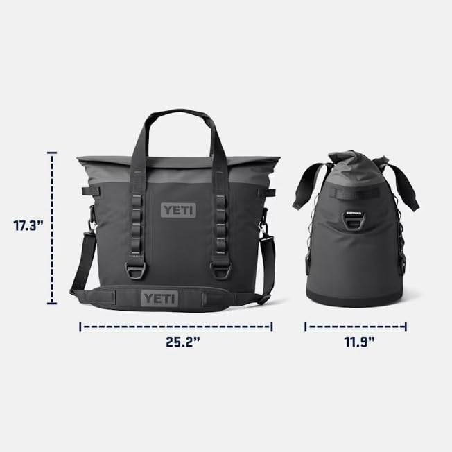 YETI Hopper M30 Portable Soft Cooler with MagShield Access, Big Wave Blue