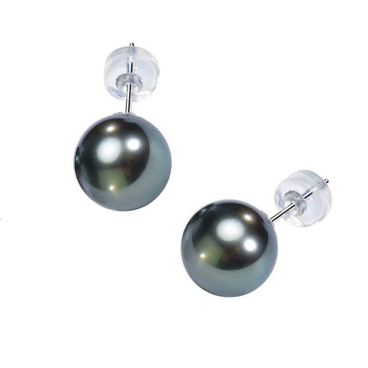 Gifts for Wife Women - Tahitian-Black-Pearls-Earrings for Wedding Anniversary Gfits Jewelry, Birthday Gift for Women, Christmas, Mother's Day & Valentine's Day Gifts for Her