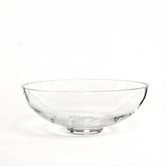 CYS EXCEL Glass Small Decorative Footed Bowl (H:3" D:8") Fruit Display Terrarium Compote Pedestal Vase Kitchen Table Centerpiece