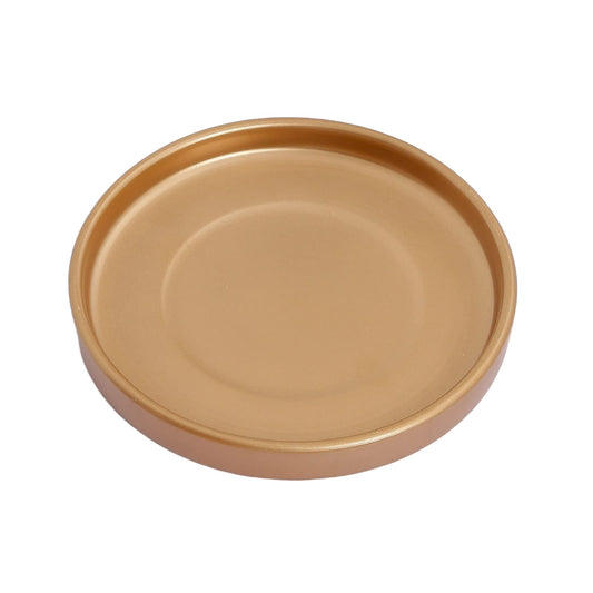 Woiida 12 Inch Ceramic Saucer - Ceramic Drainage Tray for Plant Pot (Matte Gold)