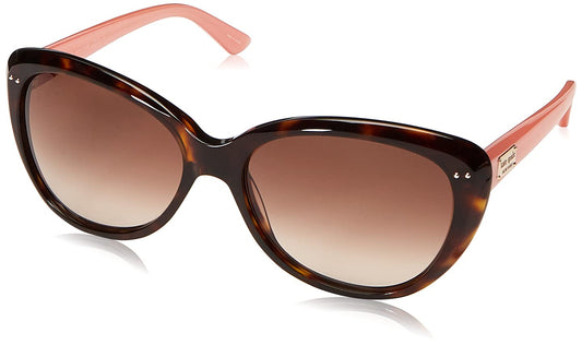 kate spade new york Angelique Sunglasses, Women's Trendy Rx-Able Cat Eye Sunglasses with 100% UV Protection Coating & Branded Travel Case