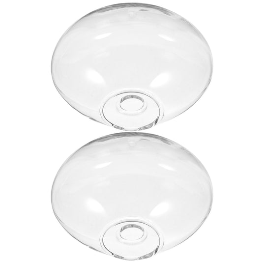 TOVINANNA 2pcs Wall Hanging Glass Terrarium Vase Set for Hydroponic Plants, Flat Glass Plant Bottles, Indoor Wall Planter for Home Décor and Centerpieces