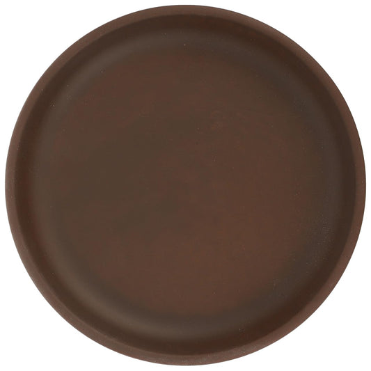 BESPORTBLE Purple Clay Flower Pot Tray - 4.72 Inch Round Ceramic Plant Saucer for Indoor and Outdoor Use Durable Water Catcher for Potted Plants