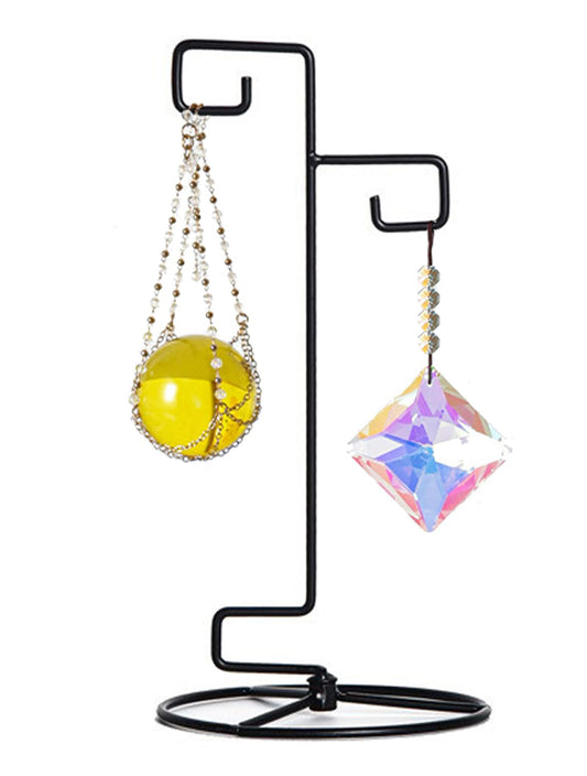 Maibloln Ornament Display Stand Hanger Rack Hook Chrismas Ornament Party Decoration Holder Air Plant Flower Pot Hanging Terrarium Home Office Decoration(E-Style)