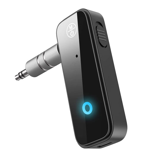(Upgraded) Ankilo Aux Bluetooth Adapter for Car, 2 in 1 Bluetooth 5.3 Receiver Transmitter for Car with Display Screen, Suitable for Cars, Speakers, Stereo Systems and Headphones