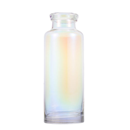 PACKOVE Hydroponics Plant Glass Vase Terrarium Small Mouth Colorful Desktop Planter for Home Décor