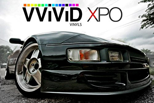 VViViD Full Car Wrap Bundle Gloss Black (50ft x 5ft) and Hex Holographic Chrome (3ft x 5ft) - M0