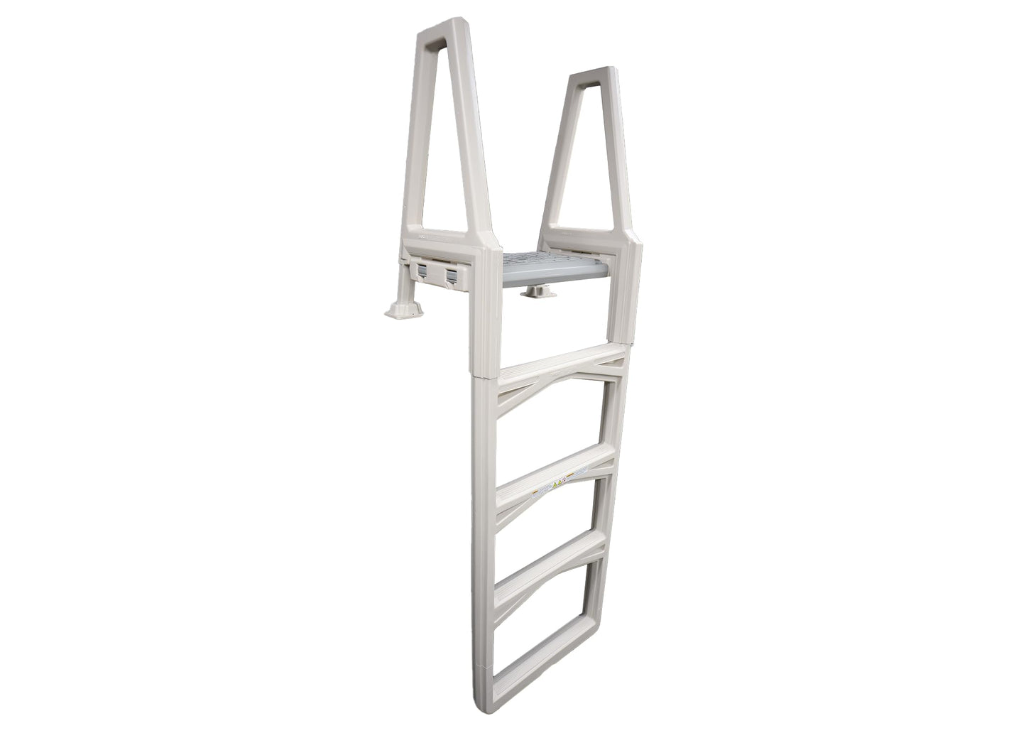 Confer Plastics 635-52X Sturdy Above Ground in-Pool Swimming Pool Ladder for Decks Adjustable from 46"-56"