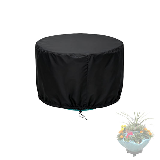 Loenel Large Ceramic Rounded Pot Cover, Waterproof Large Ceramic Planter Cover, Cold-Resistant Outdoor Flower Pots Covers- 37"D x 29"H