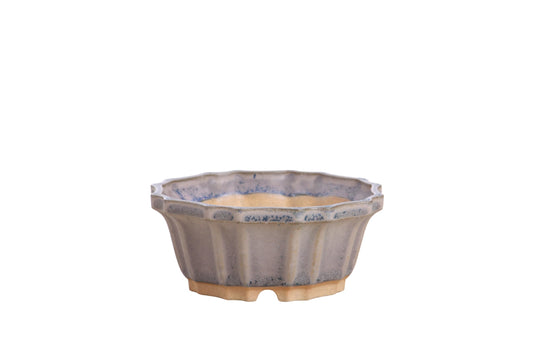 Willow Bonsai Ceramics Flower Design Bonsai Pot 4.5 Inch – Elegant Ceramic Bonsai & Succulent Pot, High‑Fired Frost‑Proof Stoneware with Drainage+Wiring Holes, Handmade USA (Ocean, 4.5inch)