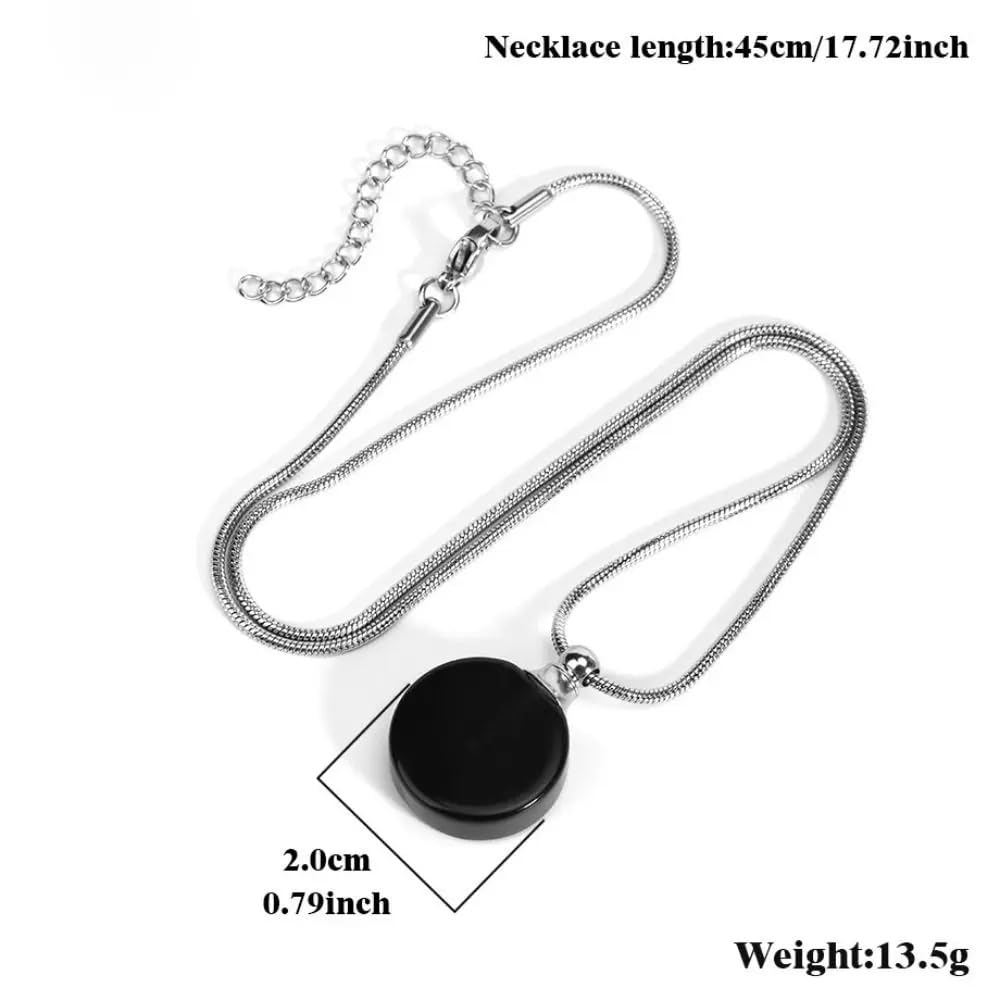 925 Sterling Silver Essential Oil Necklace For Women And Men, 14K Gold Filled Natural Stone Round Perfume Bottle Necklace, Essentials Oil Diffuser Vial Necklace (5 - Essential Oil Necklace)