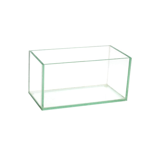 Royal Imports Flower Glass Vase Decorative Centerpiece for Home or Wedding Oblong Rectangle Shape (8", Clear)