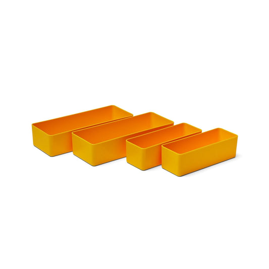 Character The Organizers, 4-Piece Storage System for Toolbox and Tool Bag Home Organization, Sunshine (Yellow)