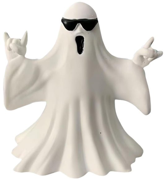 SHIFANQI Halloween Ghost Figurine - Spooky Resin Ghost Statue, Funny Cute Ghost Ornaments for Halloween Decorations, Porch and Indoor Home Office Desk Decor, Christmas,New Year’s Gifts