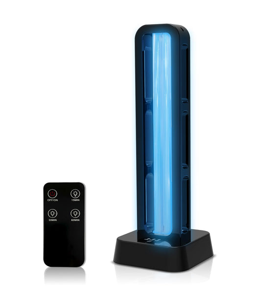 Zyntieu 39W UV Light Sanitizer with Remote Control and 3 Timers – Ozone Free Home Disinfection Device, Kills Germs, Viruses, Mold and Dust Mites – Whole Room Ultraviolet Light for Home and Office
