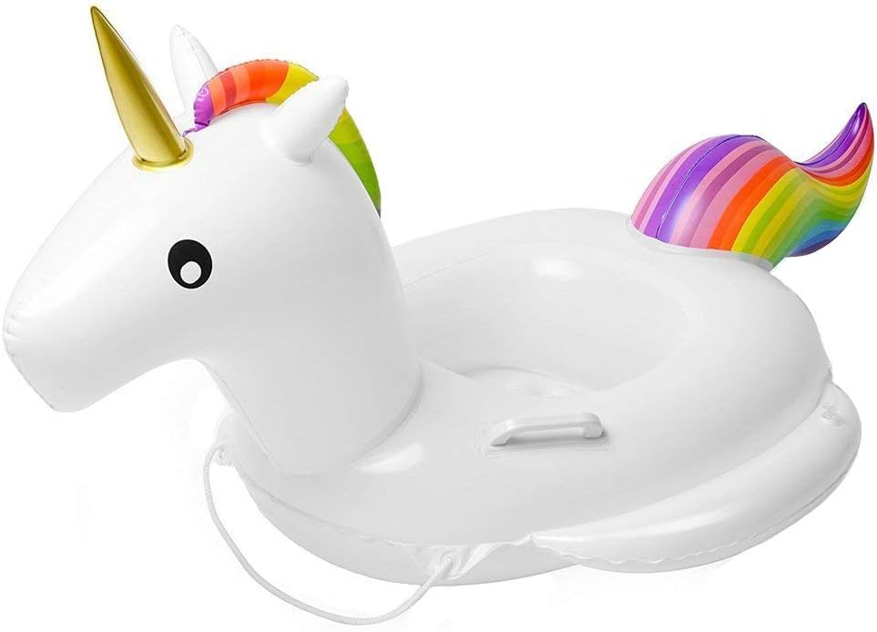 Baby Pool Float Toddlers Floaties Infant Inflatable Swimming Ring with Handles for Kids Aged 1-6 Years