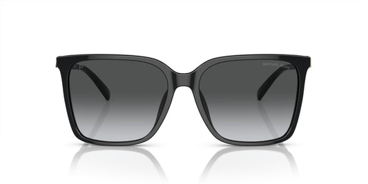 Michael Kors MK2197U Canberra Universal Fit Sunglasses, Black/Grey Gradient Polarized, 56 mm