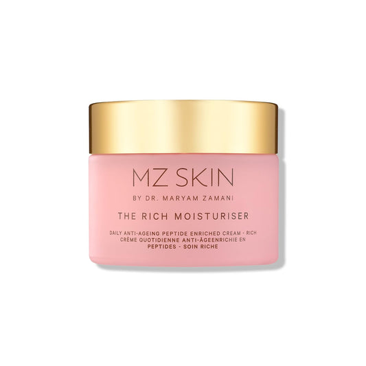MZ SKIN The Rich Moisturiser 1.69 fl oz | Anti-Aging Face Cream with Hyaluronic Acid, Peptides & Ceramides | Deep Hydration, Firmness & Plumps To Reduce Fine Lines & Wrinkles